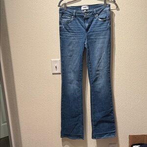 PAIGE Women's Flare Blue Jeans